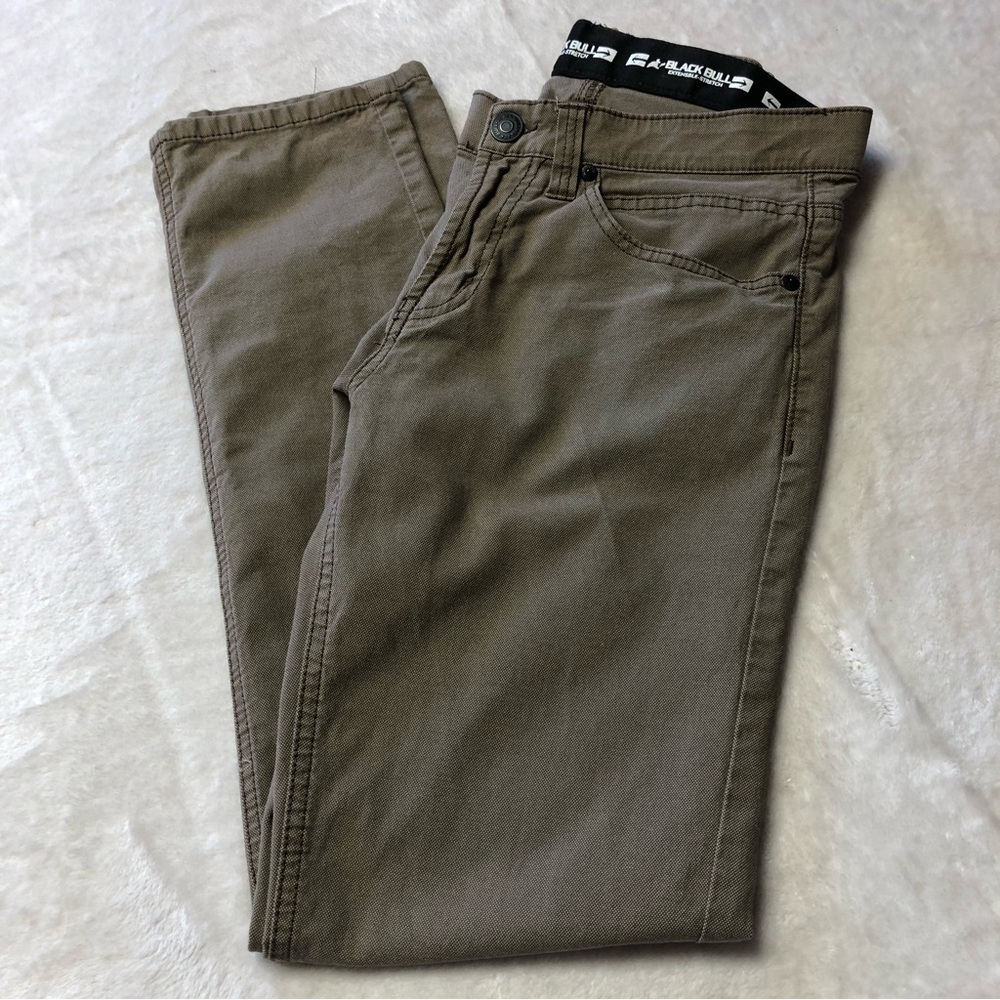 Black Bull Apparel Khaki/Brown "Jack" Slim Fit Pants Size 32